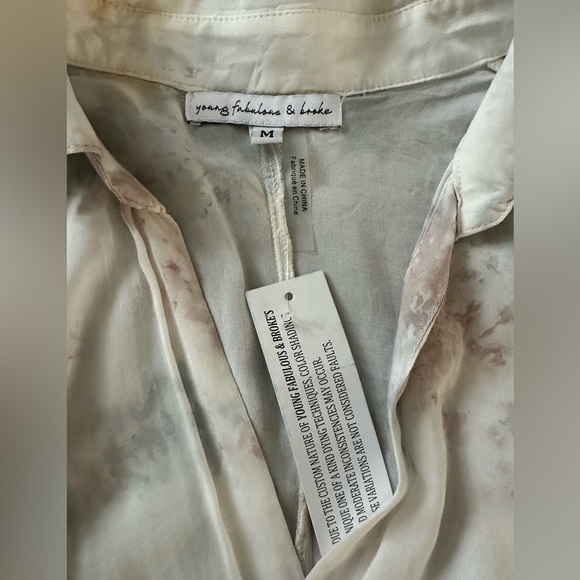 NWT - Young Fabulous and Broke Tye Dye Wrap Dress - Picture 3 of 8